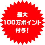 最大35万円相当のポイント付与！